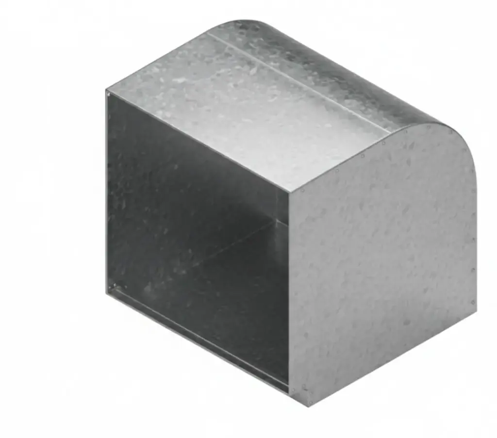 Metro lineal de ducto en lamina de Aluzinc