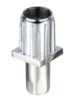 [BX-Y008] Nivelador de pata de ZINC en la parte superior y SS en la parte inferior para tubo cuadrado de 1.1/2in